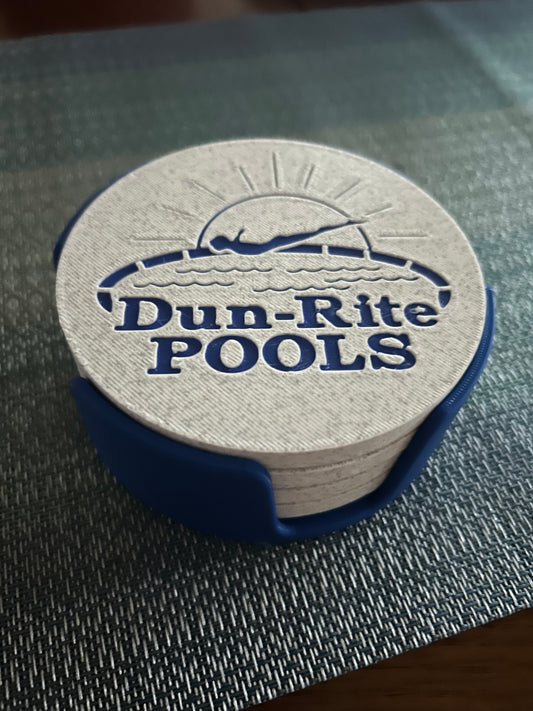 Custom 4-Pack Coaster Set with Holder – Personalized & Stylish Protection for Every Surface