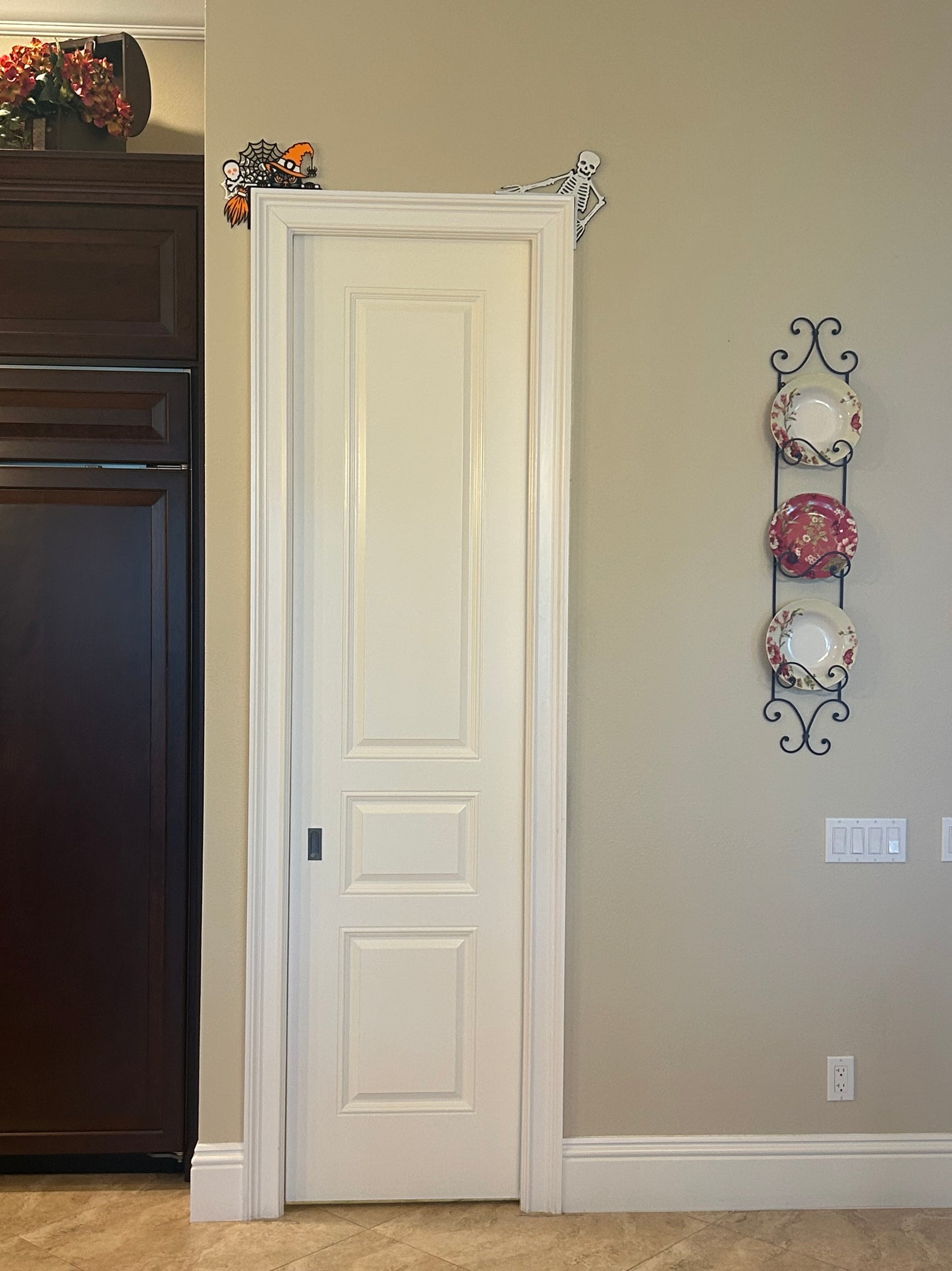Halloween Skeleton Door Corner Decoration