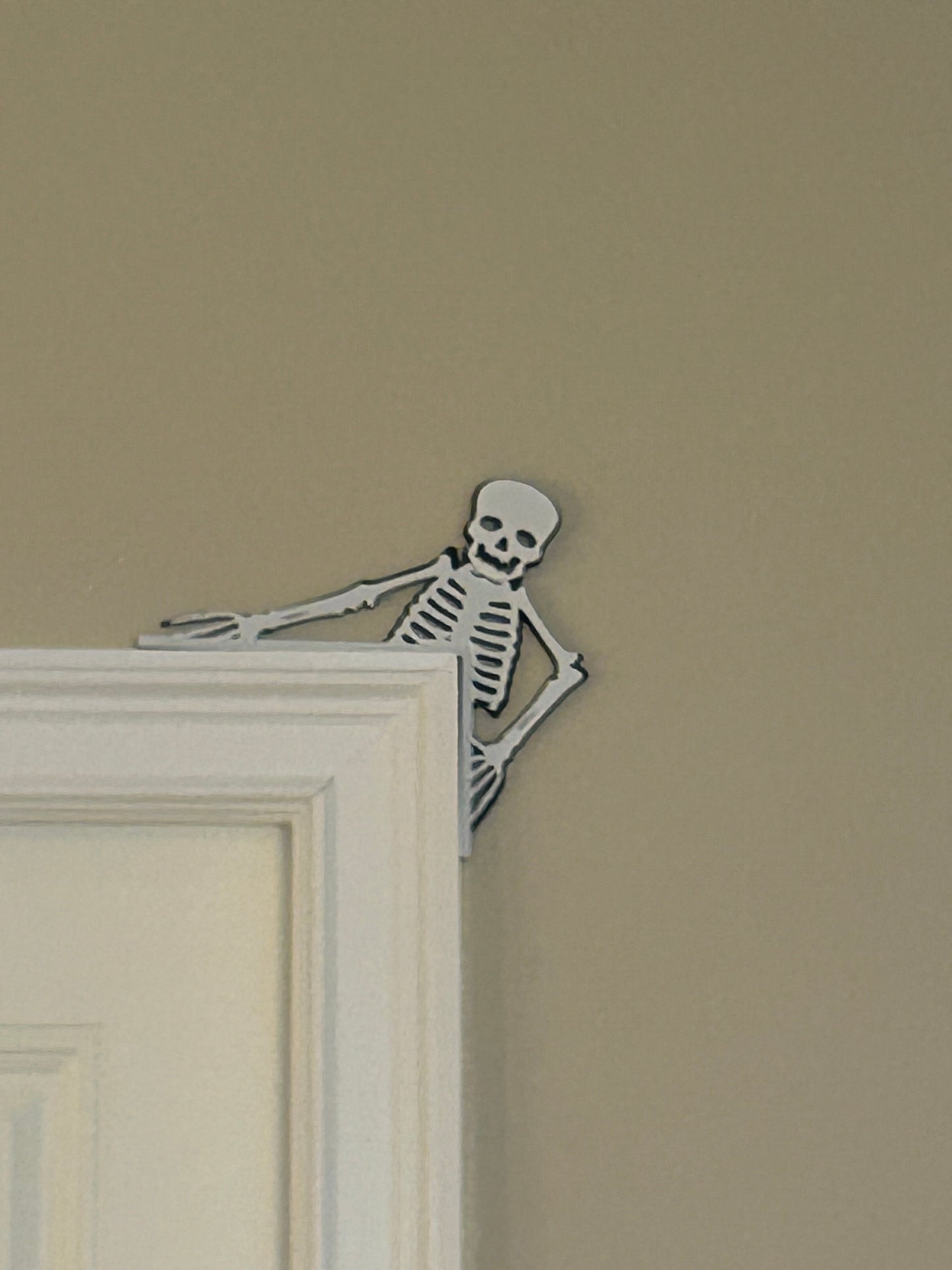 Halloween Skeleton Door Corner Decoration