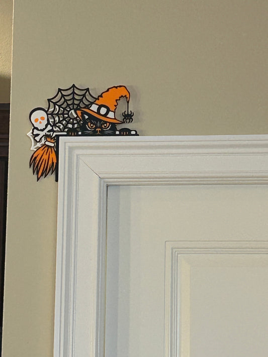 Halloween Cat Door Corner Decoration