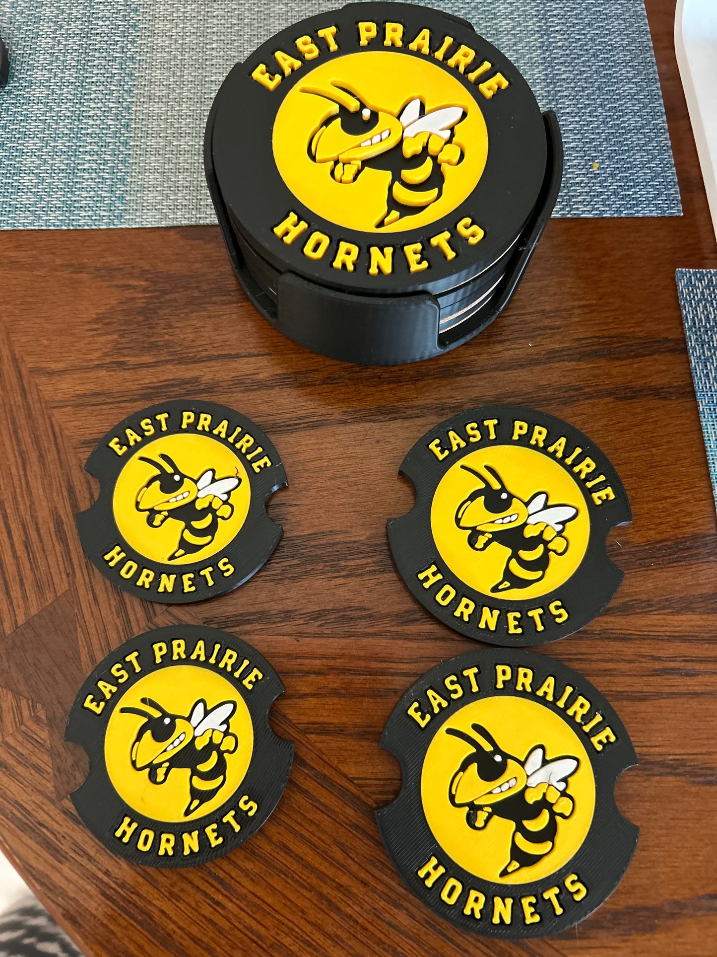 Custom Coaster Set (Pack of 4 with Holder) or car coasters