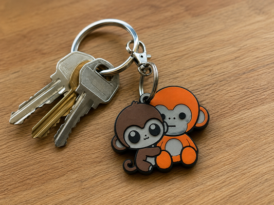 Cute Punch the Monkey keychain